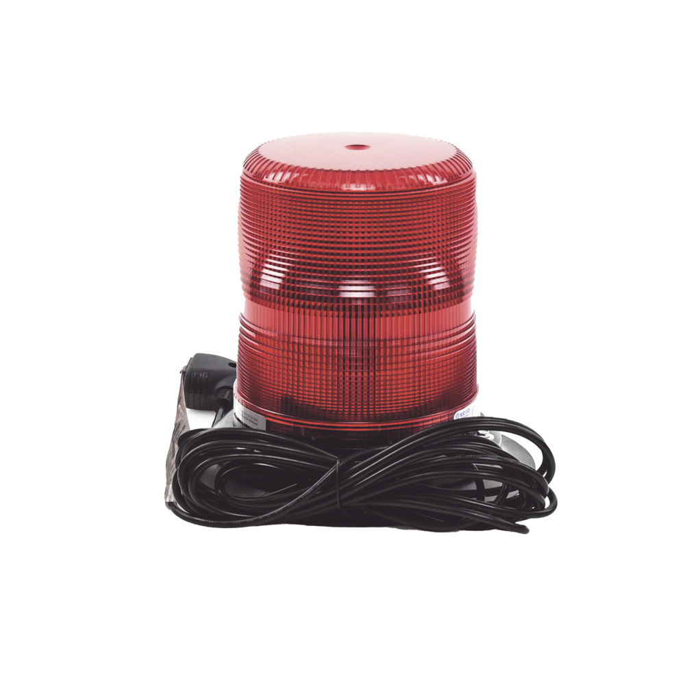 Baliza LED color rojo con montaje magnético de succión de 7" de altura