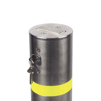 Bolardo Desmontable de Acero Inoxidable  de 900 mm de Altura /  Ideal para aplicaciones de delimitaciones vehiculares y peatonales