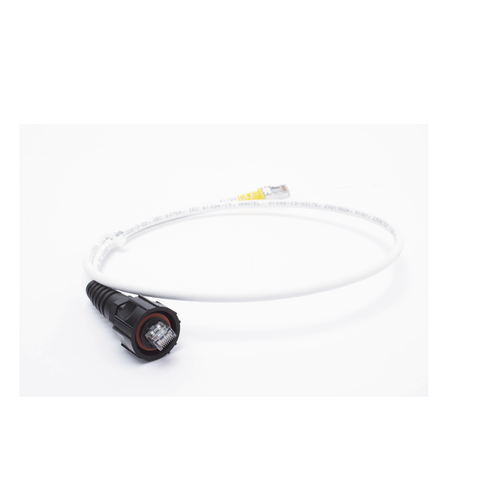 Patch Cord Reforzado Industrial (Ruggedized), Cat6A Blindado S/FTP, CM/LS0H, 0.91 Metros (3 Pies)