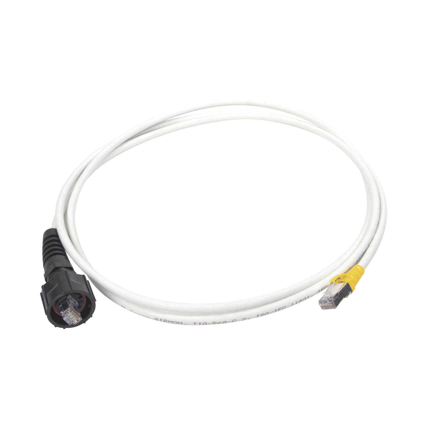 Patch Cord Reforzado Industrial (Ruggedized), Cat6A Blindado S/FTP, CM/LS0H, 1.52 Metros (5 Pies)