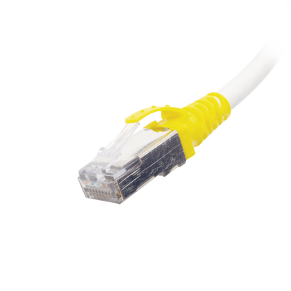 Patch Cord Reforzado Industrial (Ruggedized), Cat6A Blindado S/FTP, CM/LS0H, 2.13 Metros (7 Pies)