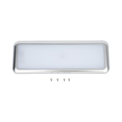 Luz LED Rectangular para interiores, 48 LED, 12-24 Vcd, 1392 lúmenes