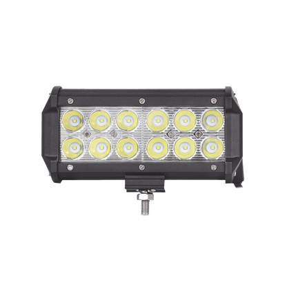 Barra de Luz de 12 LED, 1500 Lúmenes, 18 watts, 10-30 Vcc, IP67, 6.5 pulgadas