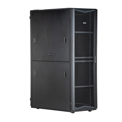 Gabinete FlexFusion para Centros de Datos, 42 UR, 700 mm de Ancho, 1200 mm de Profundidad, Fabricado en Acero, Color Negro