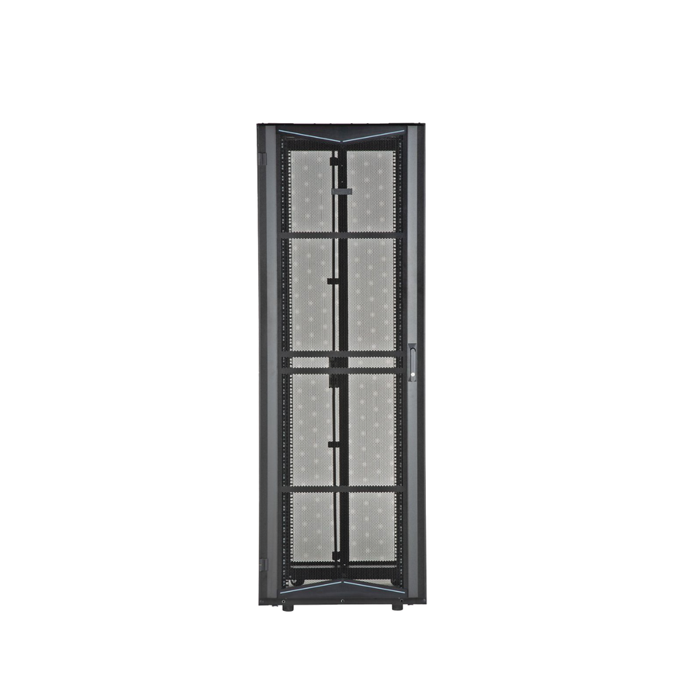 Gabinete FlexFusion para Centros de Datos, 42 UR, 800 mm de Ancho, 1200 mm de Profundidad, Fabricado en Acero, Color Negro