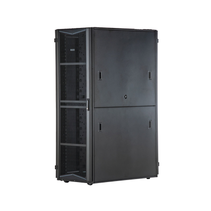 Gabinete FlexFusion para Centros de Datos, 45 UR, 800 mm de Ancho, 1200 mm de Profundidad, Fabricado en Acero, Color Negro
