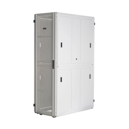 Gabinete FlexFusion™ XGL (Light) para Centros de Datos, 42 UR, 600 mm de Ancho, 1200 mm de Profundidad, Fabricado en Acero, Color Blanco