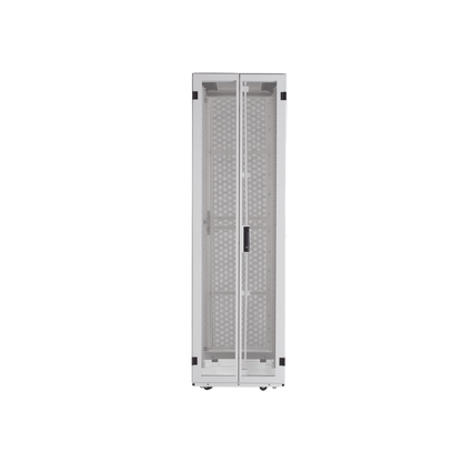 Gabinete FlexFusion™ XGL (Light) para Centros de Datos, 42 UR, 800 mm de Ancho, 1070 mm de Profundidad, Fabricado en Acero, Color Blanco