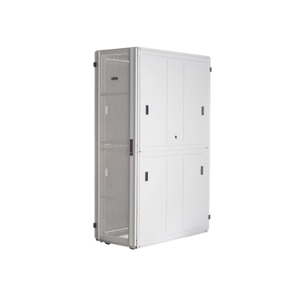 Gabinete FlexFusion™ XGL (Light) para Centros de Datos, 42 UR, 800 mm de Ancho, 1070 mm de Profundidad, Fabricado en Acero, Color Blanco