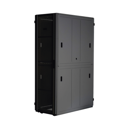 Gabinete FlexFusion™ XGL (Light) para Centros de Datos, 42 UR, 800 mm de Ancho, 1200 mm de Profundidad, Fabricado en Acero, Color Negro