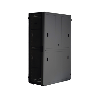 Gabinete FlexFusion™ XGL (Light) para Centros de Datos, 48 UR, 800 mm de Ancho, 1070 mm de Profundidad, Fabricado en Acero, Color Negro