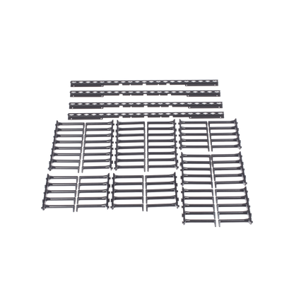 Kit de Dedos Para Administración de Cables en Gabinetes FlexFusion™ Light, de 42,  Dedos de 152 mm de Longitud, Color Negro