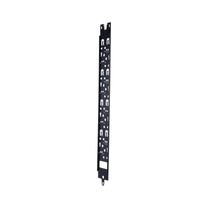 Panel Administrador de Cables Vertical para Gabinete FlexFusion™ de 42RU, Acepta Anillos en D, Anillos S1DR, S2DR y L; S1LR, S2LR, Color Negro