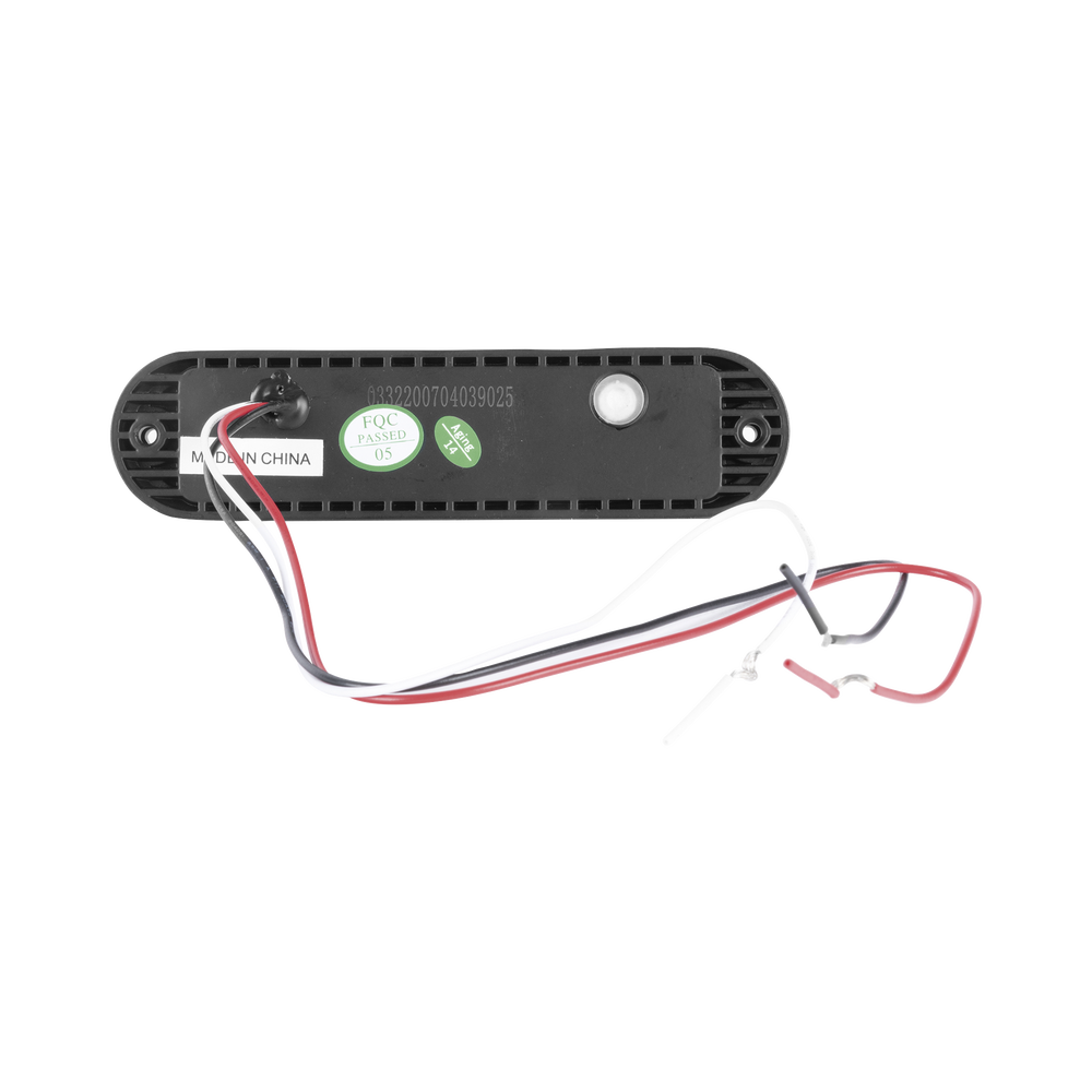 Luz Auxiliar Ultra Brillante IP67 de 6 LEDs, Color Claro, con mica transparente y bisel negro