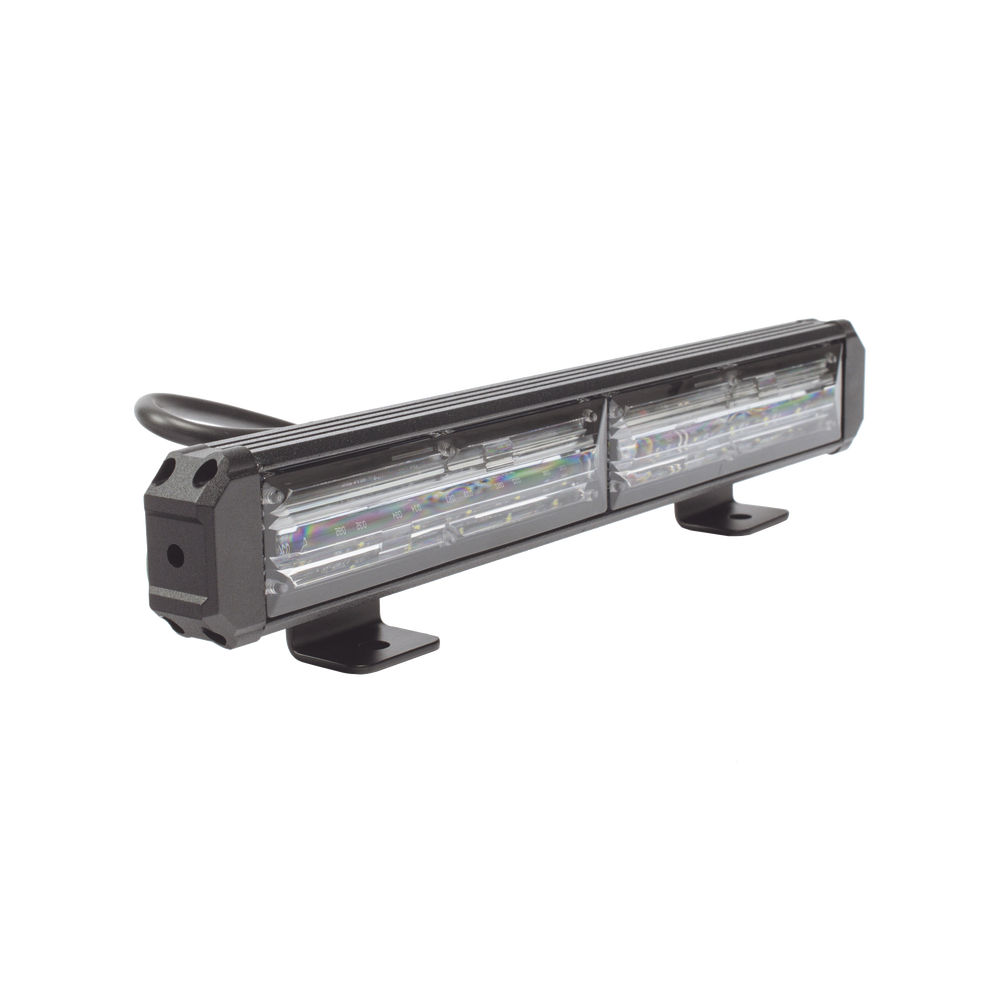 Barra de Luz de Advertencia, 2 Módulos de 6 LED, 11 Pulgadas Ámbar