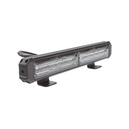 Barra de Luz de Advertencia, 2 Módulos de 6 LED, 11 Pulgadas Ámbar