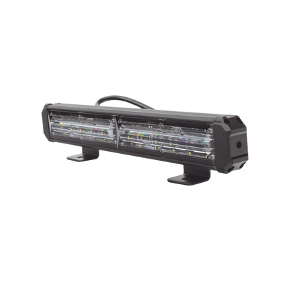 Barra de Luz de Advertencia, 2 Módulos de 6 LED, 11 Pulgadas Ámbar