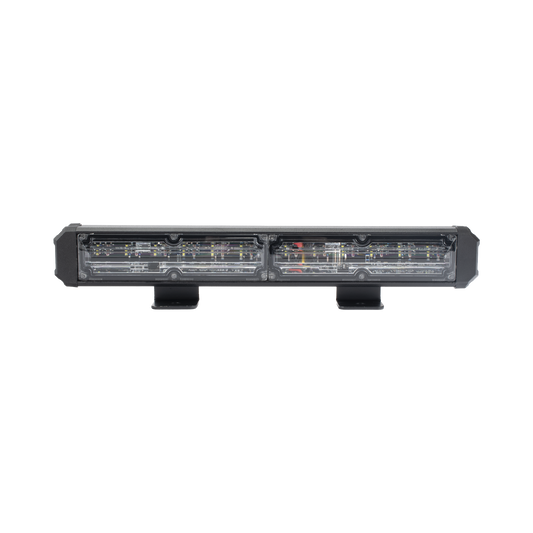 Barra de Luz de Advertencia, 2 Módulos de 6 LED, 11 Pulgadas Rojo/Claro