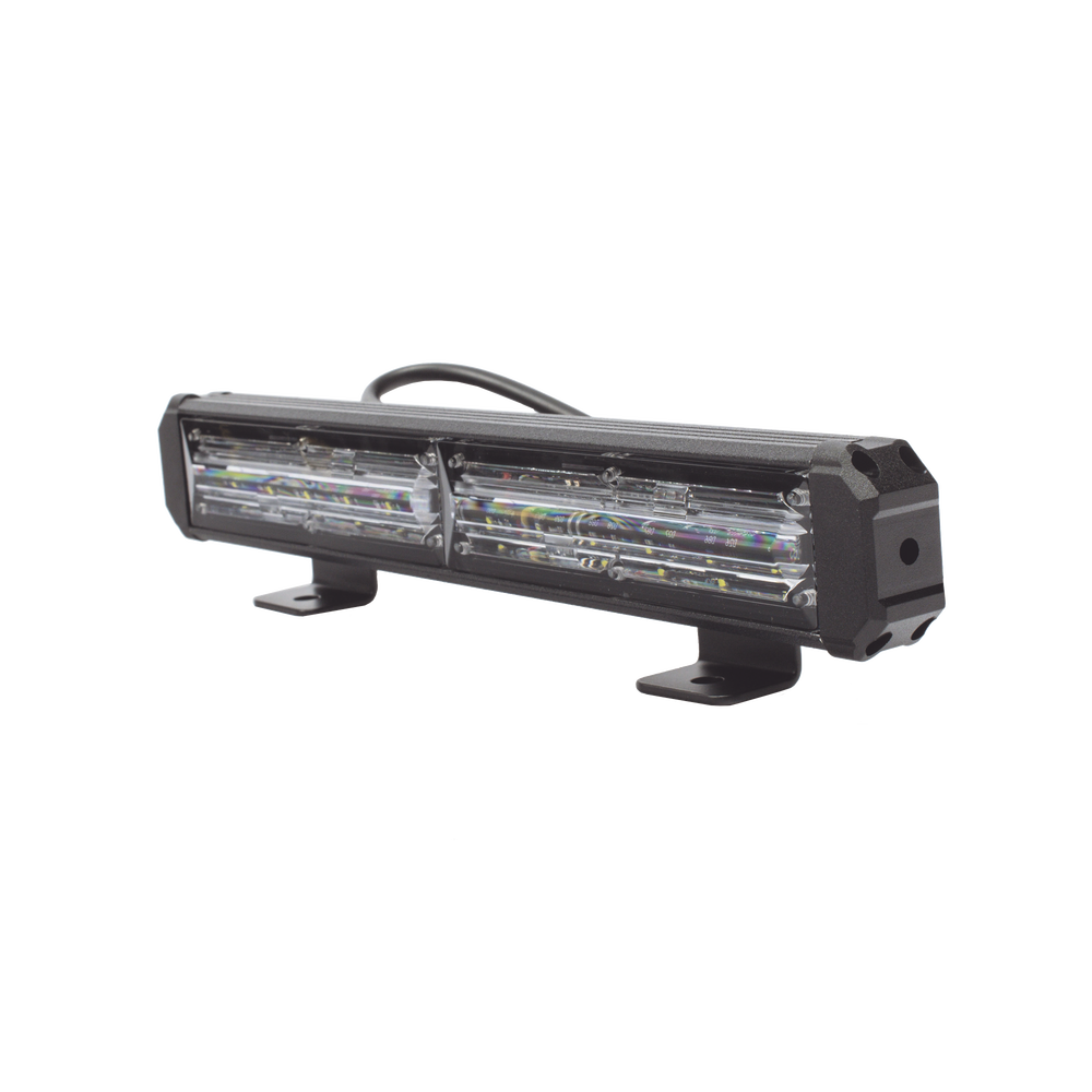 Barra de Luz de Advertencia, 2 Módulos de 6 LED, 11 Pulgadas Clara