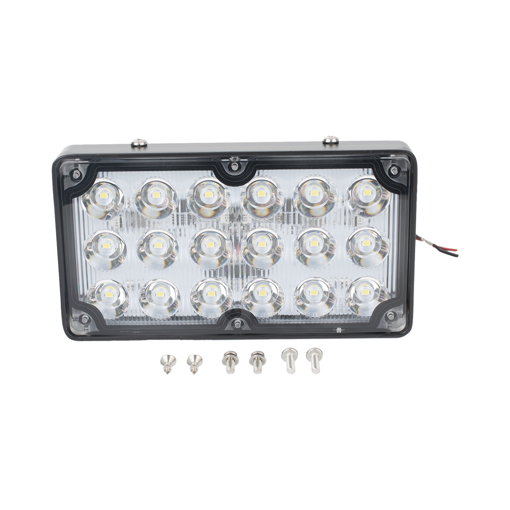 Luz de Escena de 6X3", Color Claro, Ideal para Ambulancias y Vehiculos de Trabajo