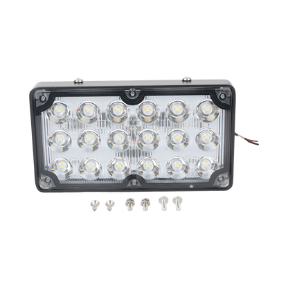 Luz de Escena de 6X3", Color Claro, Ideal para Ambulancias y Vehiculos de Trabajo