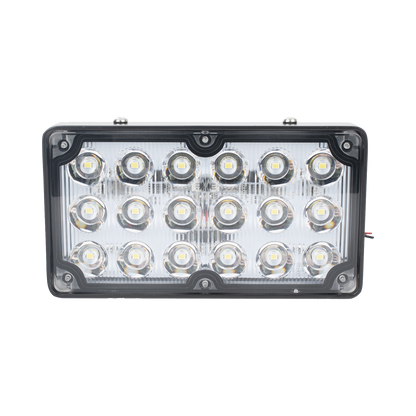 Luz de Escena de 6X3", Color Claro, Ideal para Ambulancias y Vehiculos de Trabajo