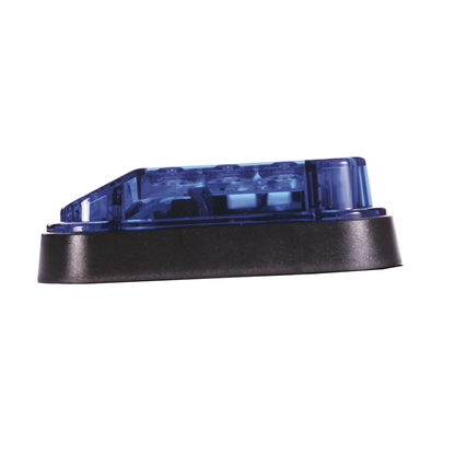 Luz de Advertencia de 7X4", Color Azul, Con Luz de Trabajo, Ideal para Ambulancias
