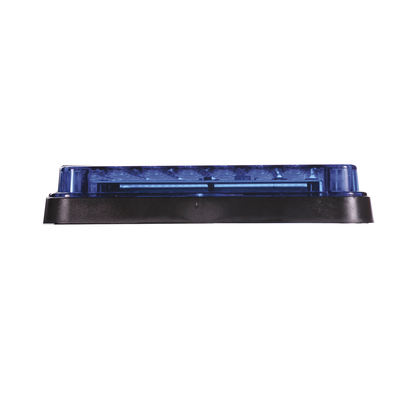 Luz de Advertencia de 7X4", Color Azul, Con Luz de Trabajo, Ideal para Ambulancias