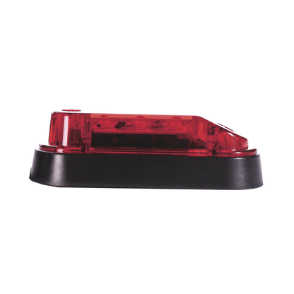 Luz de Advertencia de 7X4", Color Rojo, Con Luz de Trabajo, Ideal para Ambulancias