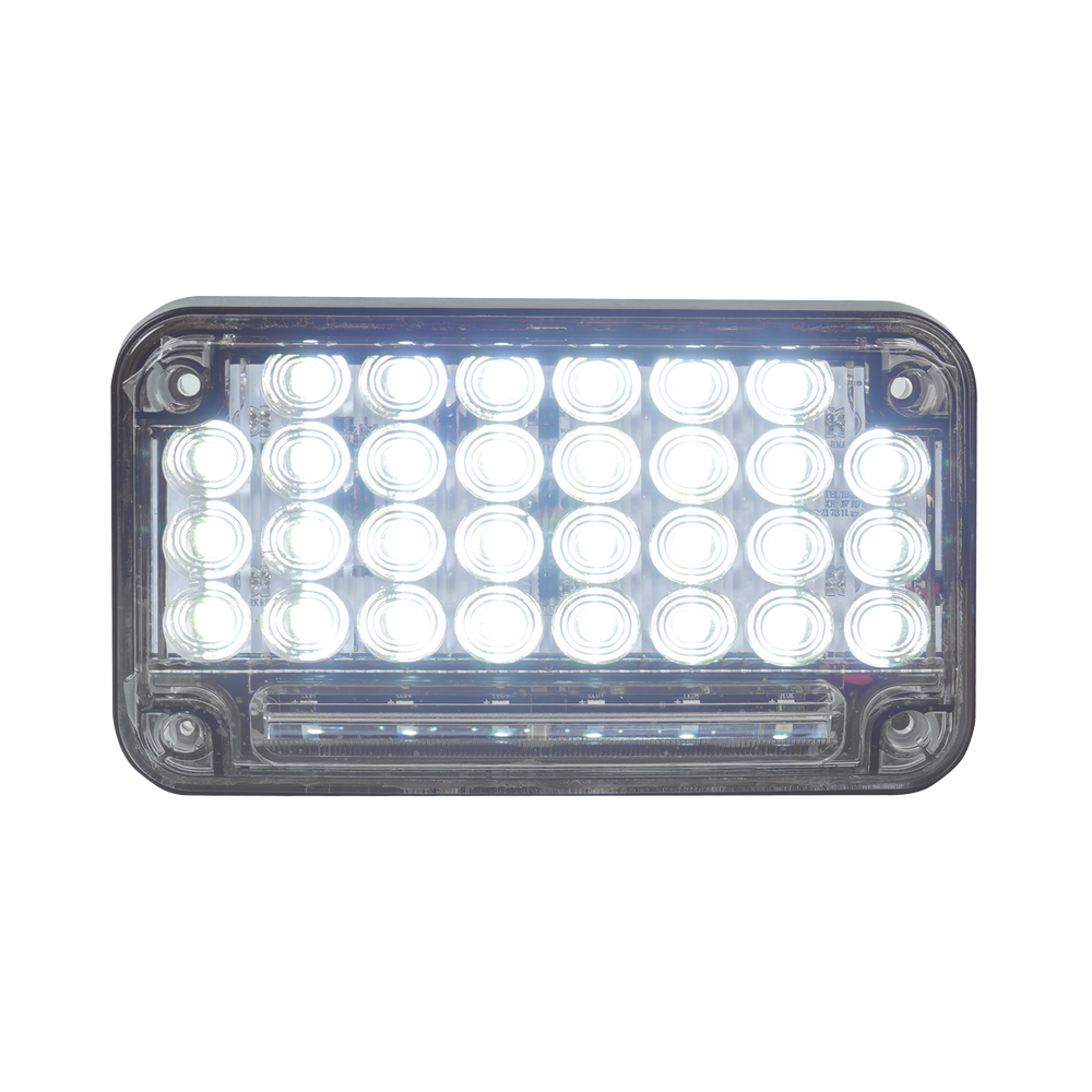 Luz de Advertencia de 7X4", Color Claro, Con Luz de Trabajo, Ideal para Ambulancias