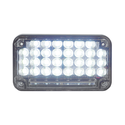 Luz de Advertencia de 7X4", Color Claro, Con Luz de Trabajo, Ideal para Ambulancias