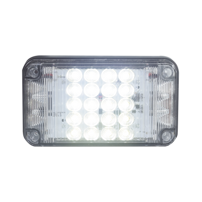 Luz de Advertencia de 7X4", Color Claro, Con Luces de Trabajo, Ideal para Ambulancias