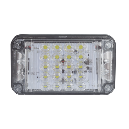 Luz de Advertencia de 7X4", Color Claro, Con Luces de Trabajo, Ideal para Ambulancias