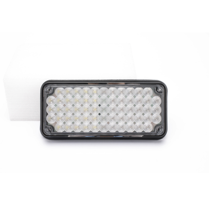 Luz de Advertencia de 7X3", Bicolor Rojo/Claro, Ideal para Ambulancias