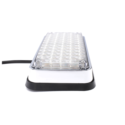 Luz de Advertencia de 7X3", Bicolor Rojo/Claro, Ideal para Ambulancias