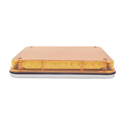 Luz de Advertencia de 9X7", Color Ámbar, Ideal para Ambulancias