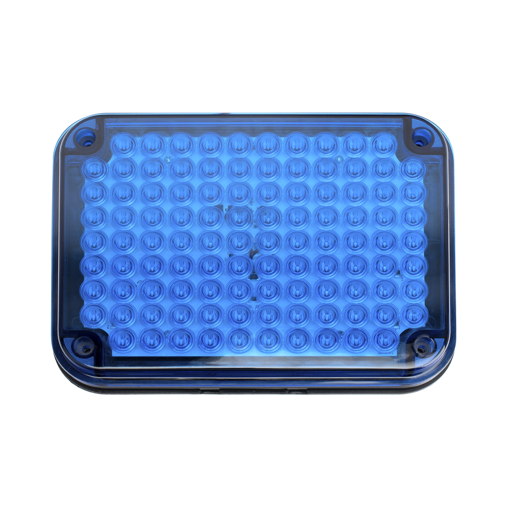 Luz de advertencia de 9x7", Color Azul, Ideal para Ambulancias