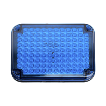 Luz de advertencia de 9x7", Color Azul, Ideal para Ambulancias
