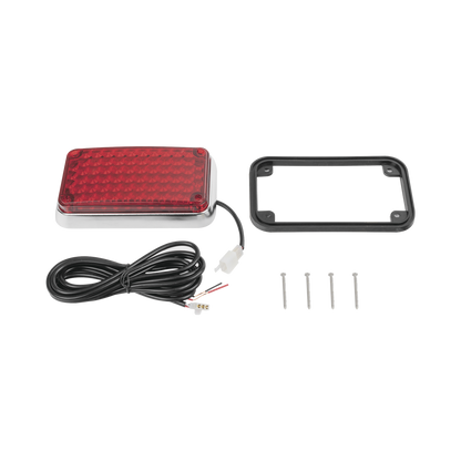 Luz de Advertencia de 6X4", Color Rojo, Ideal para Ambulancias