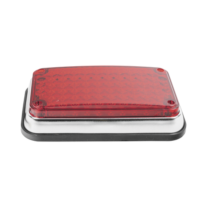 Luz de Advertencia de 6X4", Color Rojo, Ideal para Ambulancias