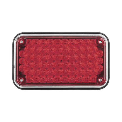Luz de Advertencia de 6X4", Color Rojo, Ideal para Ambulancias