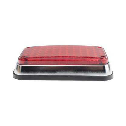 Luz de Advertencia de 6X4", Color Rojo, Ideal para Ambulancias