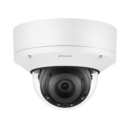 Cámara IP Tipo Domo Interior 6MP / Lente Motorizado 2.8 - 8.4mm / WDR 120db / IP66 / IK08 / H.265 & WiseStream