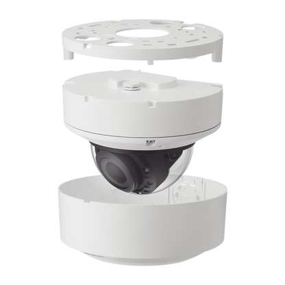 Cámara Domo IP 4K con IA / Lento Motorizado de 4.5 a 9.3mm / P-Iris, WDR 120dB / Ranura SD / Protección IP52 e IK08