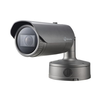 Cámara IP Tipo Bala Antivandálica 4K / Lente Motorizado 2.8-8.4mm / IR 50M / WDR 150db / H.265 & WiseStream II