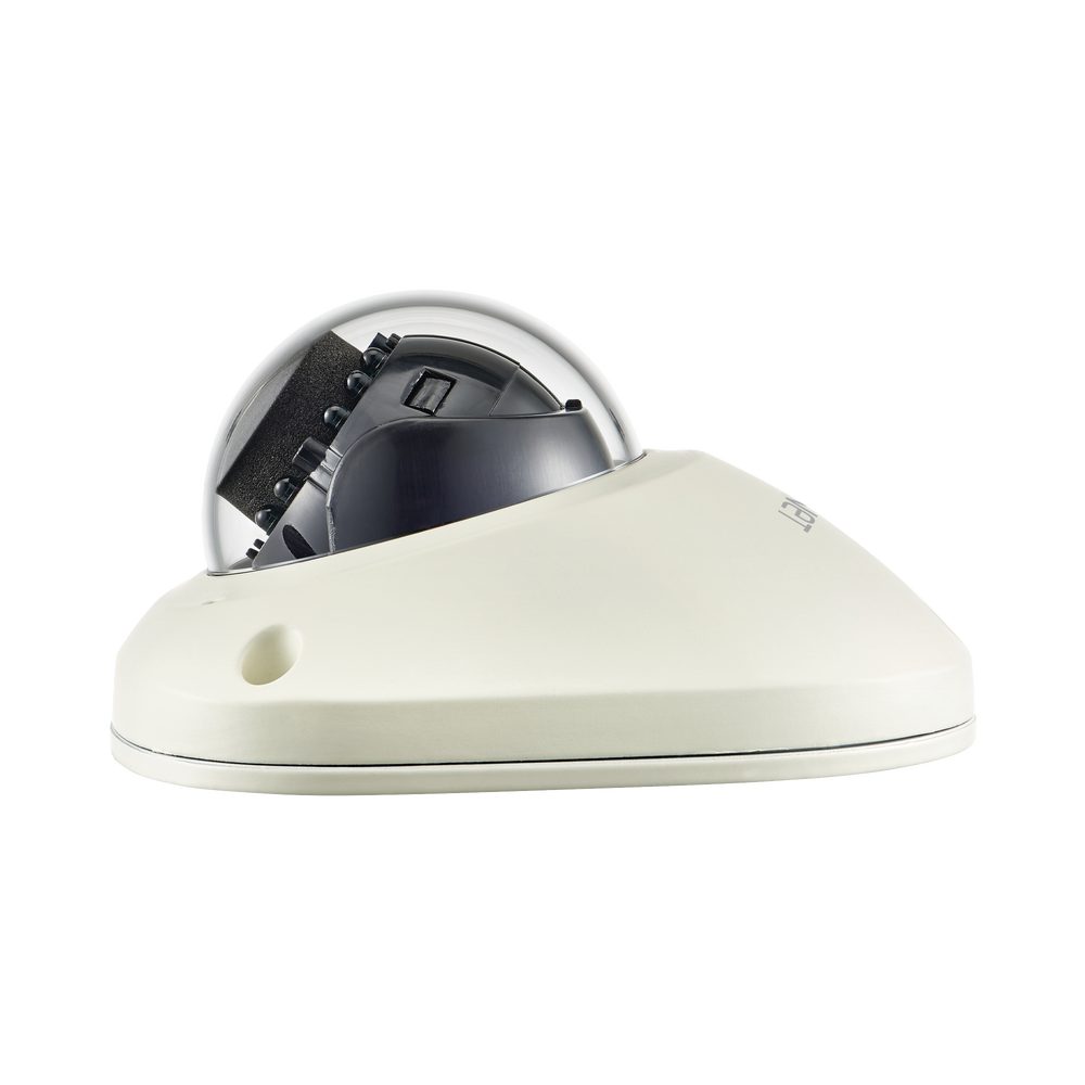 Cámara Tipo Domo Antivandálico 2MP para Vehículo Conector M12/ Lente 3.6mm / WDR 150db / IP66 / IK10 / H.265 & WiseStream