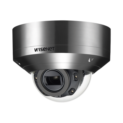 Cámara IP Tipo Domo Antivandálico 5MP de Acero Inoxidable / Lente Motorizado 3.9 - 9.4 mm / IR 50 M / WDR 120db / H.265 & WiseStream