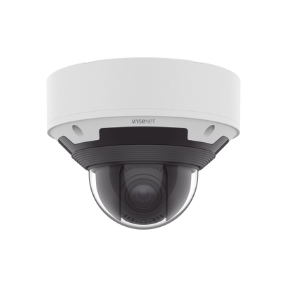 Cámara Domo 4K con Inteligencia artificial / Lente Motorizado de 4.4 a 9.3mm/ P-Iris/ WDR 120dB/ IP67/ IP6K9K/ IK10+/ NEMA4X/ MicroSD hasta 1TB/ ONVIF