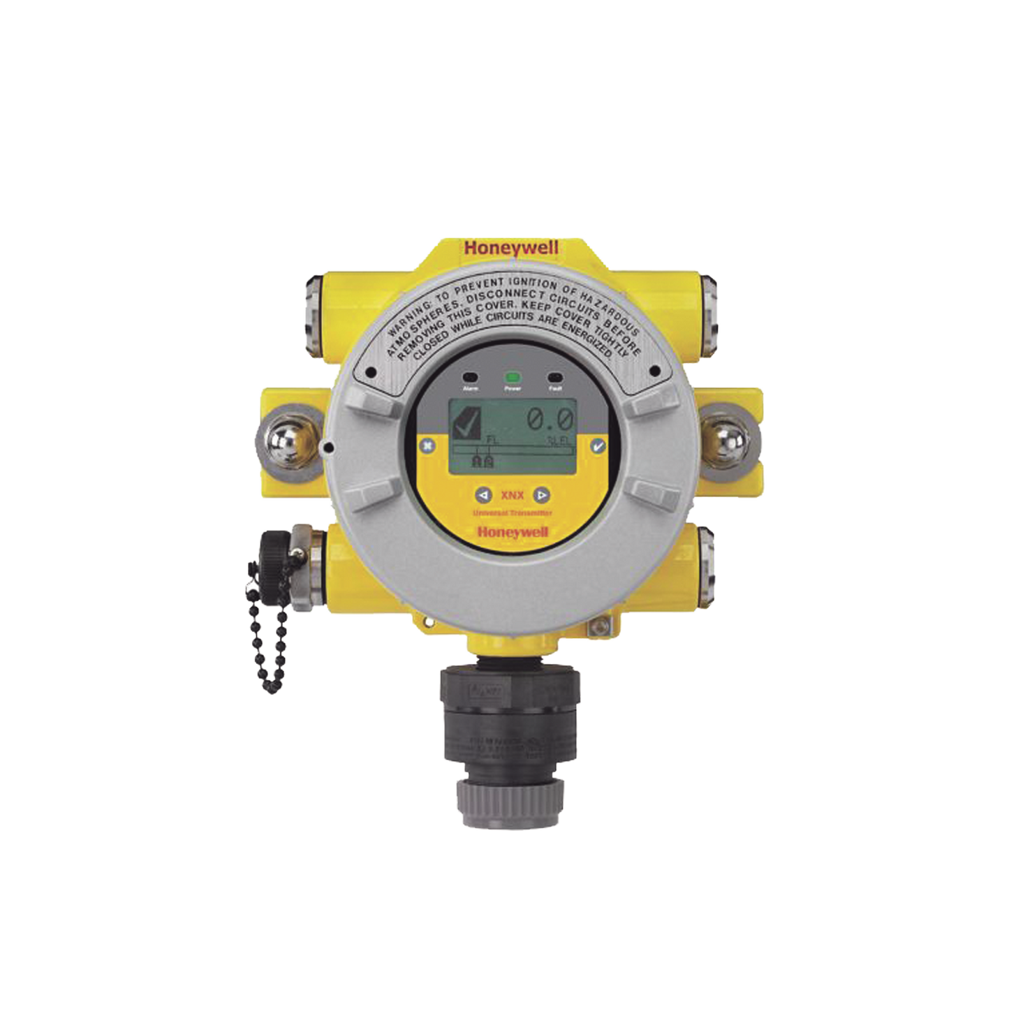 Transmisor Universal Serie XNX, Salida HART® de 4-20 mA, 3 Relays Falla/Alarma, UL/CSA, Entradas 5X3/4" NPT, Pintado Aluminio, Configurado Para Sensor 705 Alta Temperatura