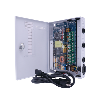 Fuente PREMIUM / 11-15 V / 18 canales / 20 A / Alta tecnología en seguridad / Doble ventilador / Hasta 1.8 Amperes por Salida / Filtro de ruido por canal / Diseño de alta gama.